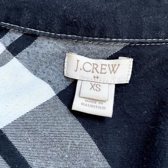 J Crew Blue Plaid Flannel Shirt - Picture 4 of 5